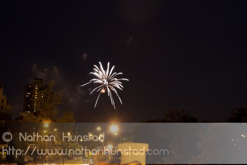 Minneapolis fireworks on 4 July 2010